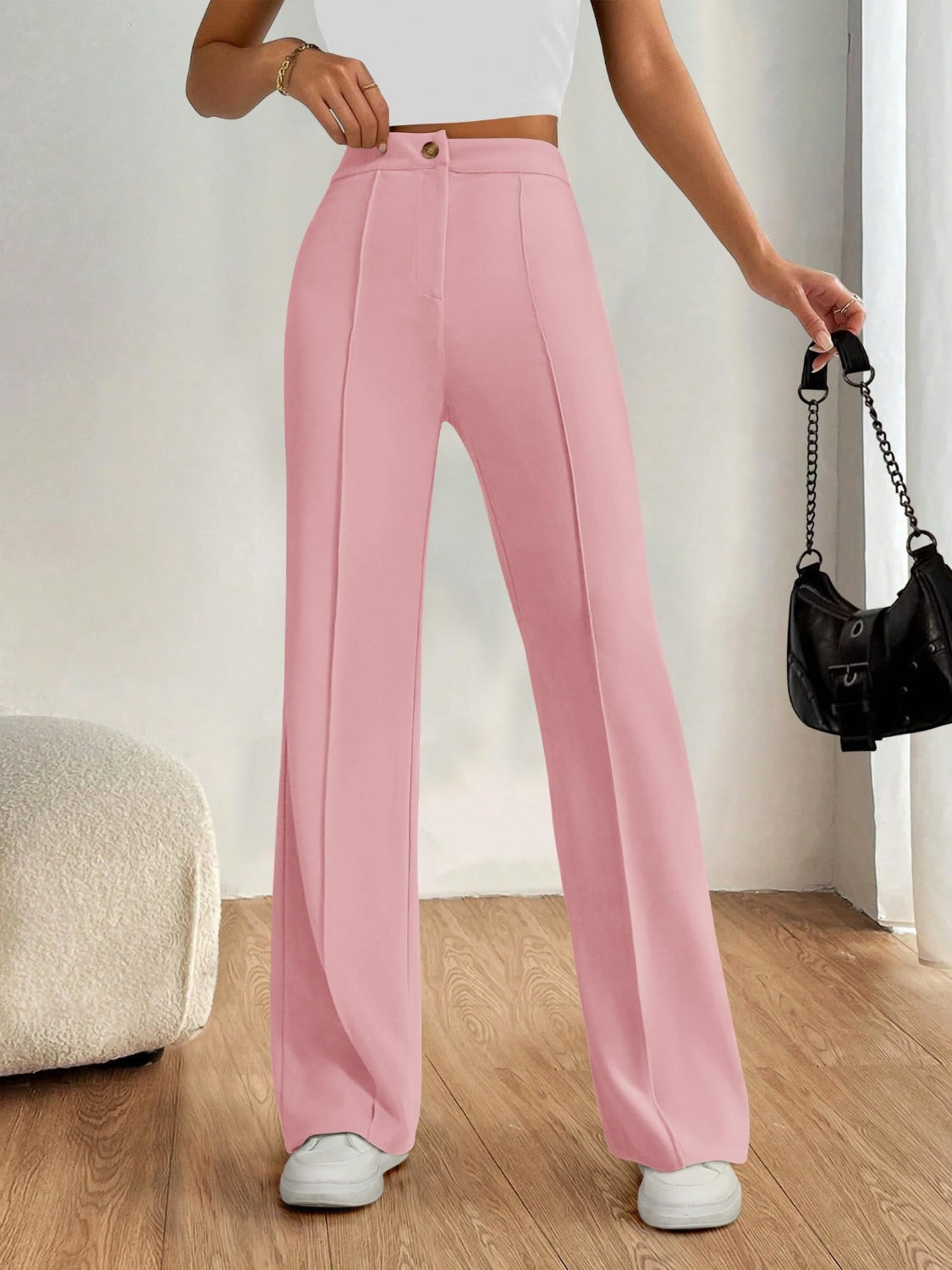 High Waist Wide Leg Pants